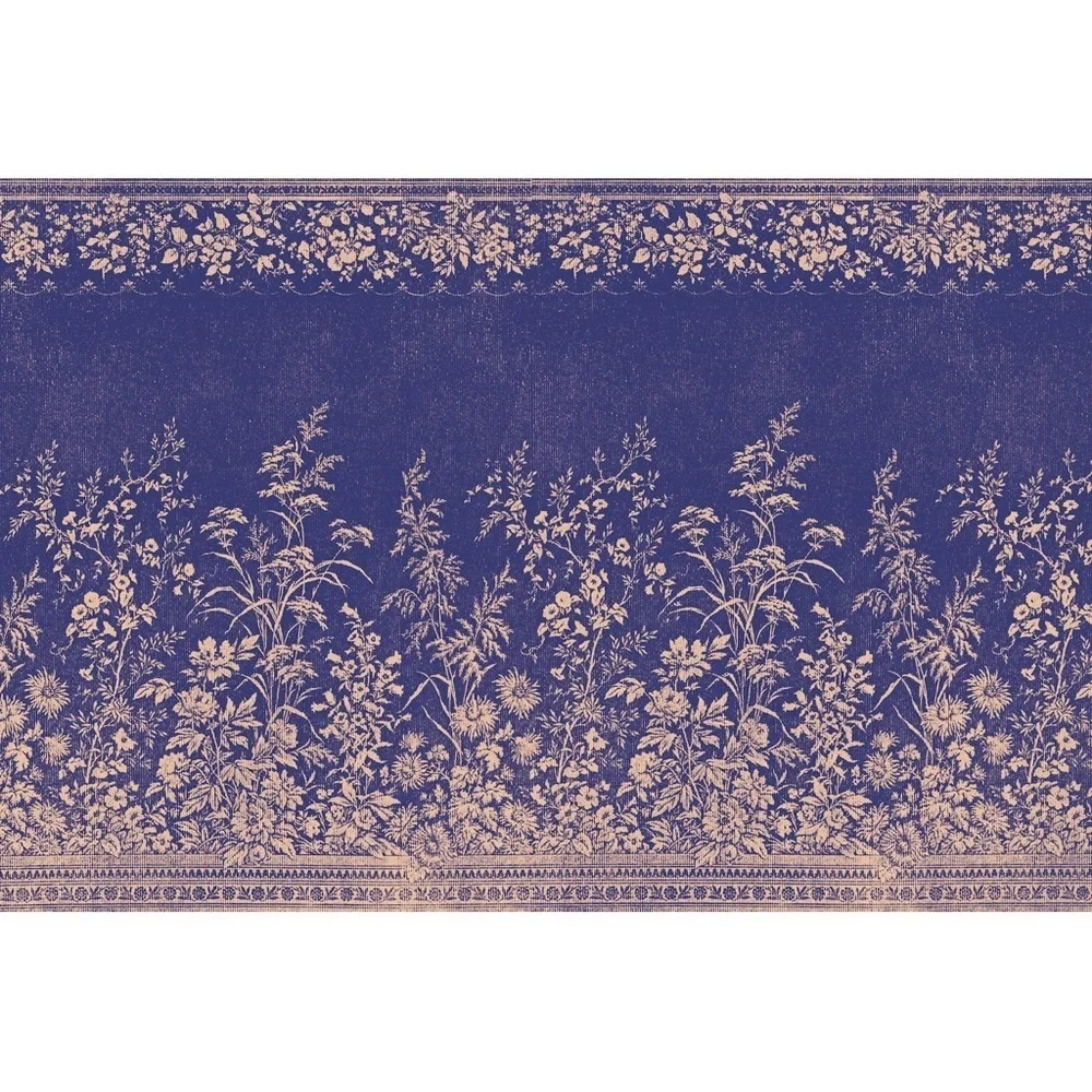 Hester & Cook NAVY WOVEN FLORAL PLACEMAT! 24 Placemats